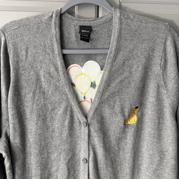 Torrid Disney Pixar Up Embroidered Dug Button Cardigan Sweater, Gray, 3 (22/24) - Picture 5 of 12